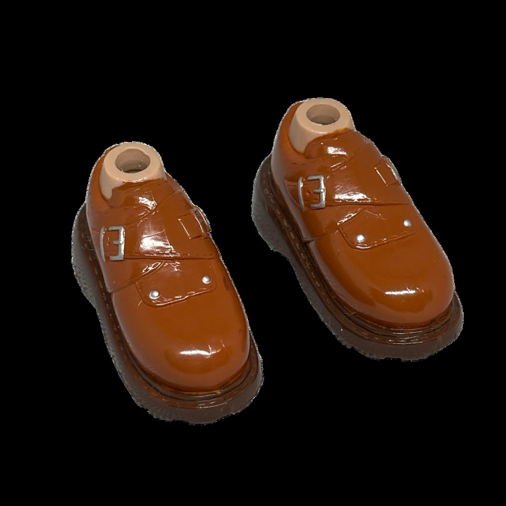 Bratz Boyz Footwear Rust Cross-over buckles Brown Bottom